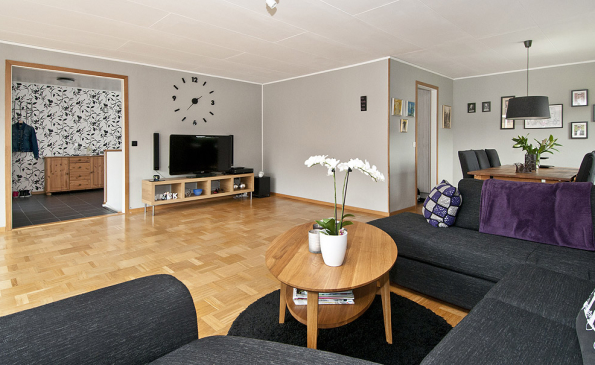 Välplanerad 1 plansvilla med källare livsrum fastighetsförmedling